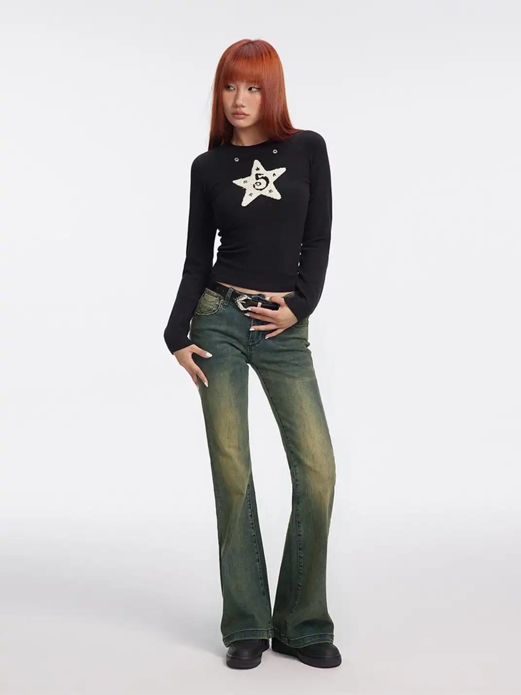 DeleteEX | Retro High-Stretch Low-Rise Jeans