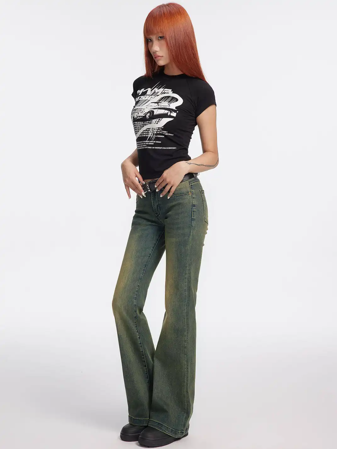 DeleteEX | Retro High-Stretch Low-Rise Jeans