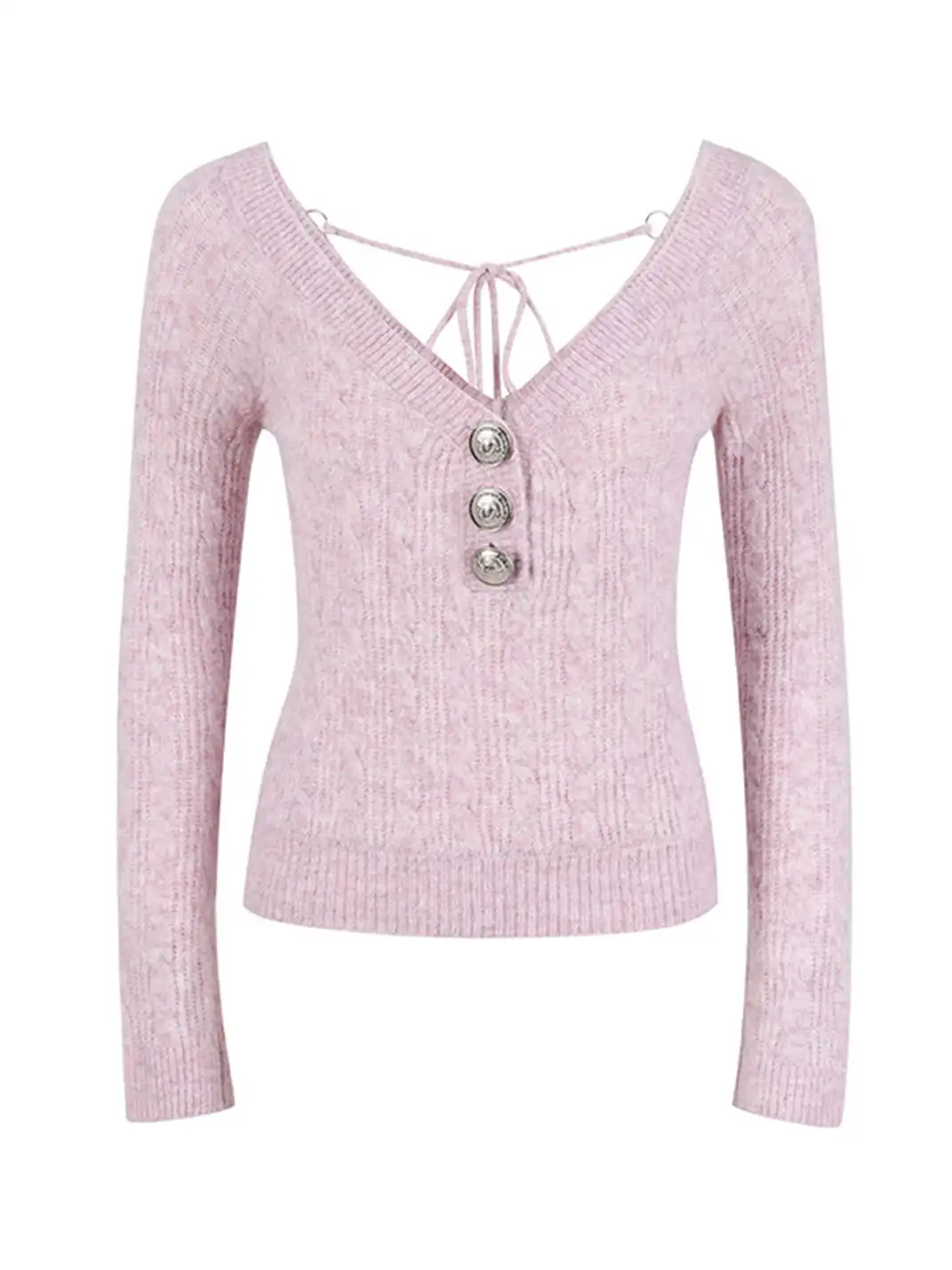 DeleteEX | Two-Way Halter Neck Knit Sweater