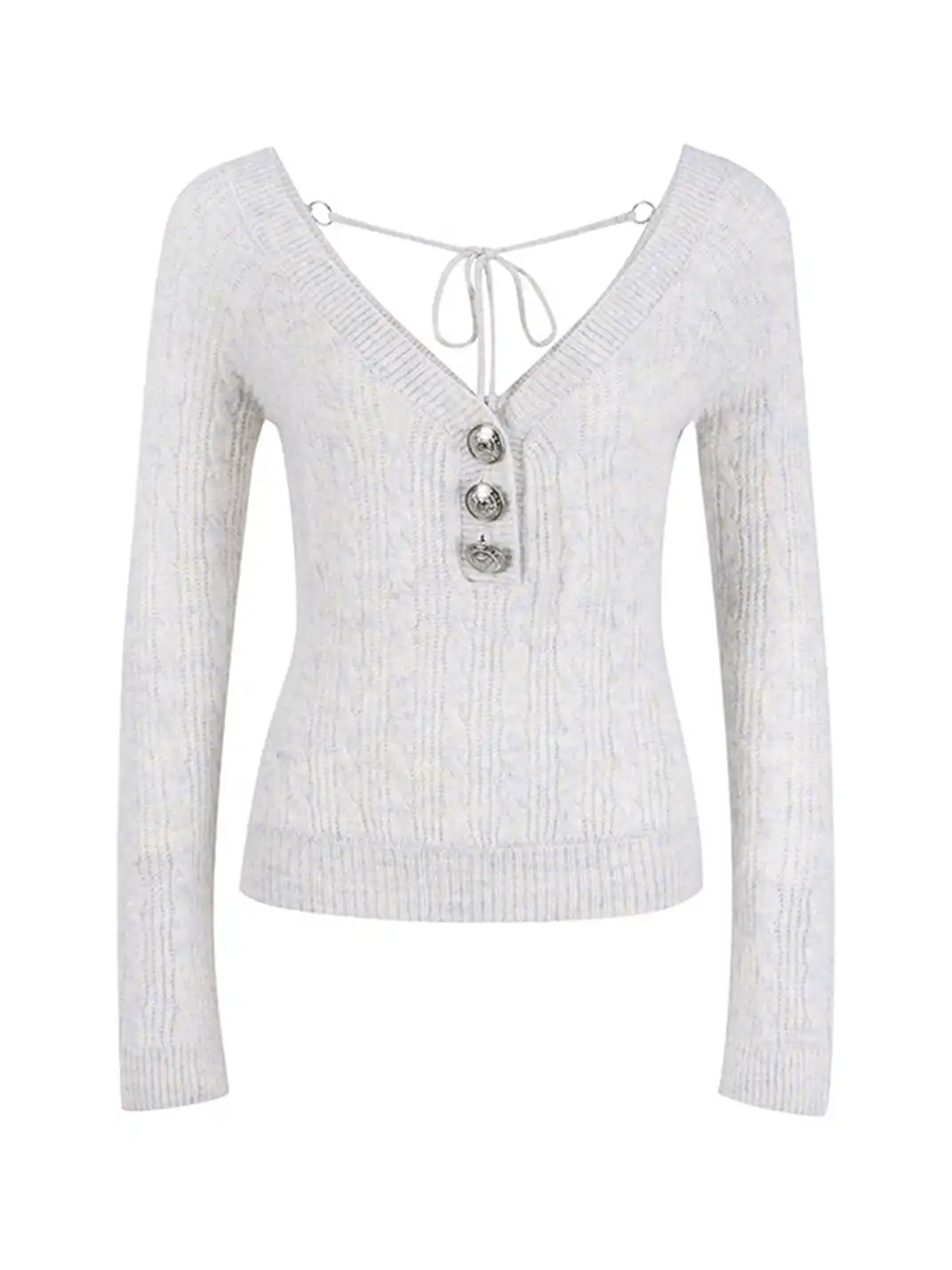 DeleteEX | Two-Way Halter Neck Knit Sweater