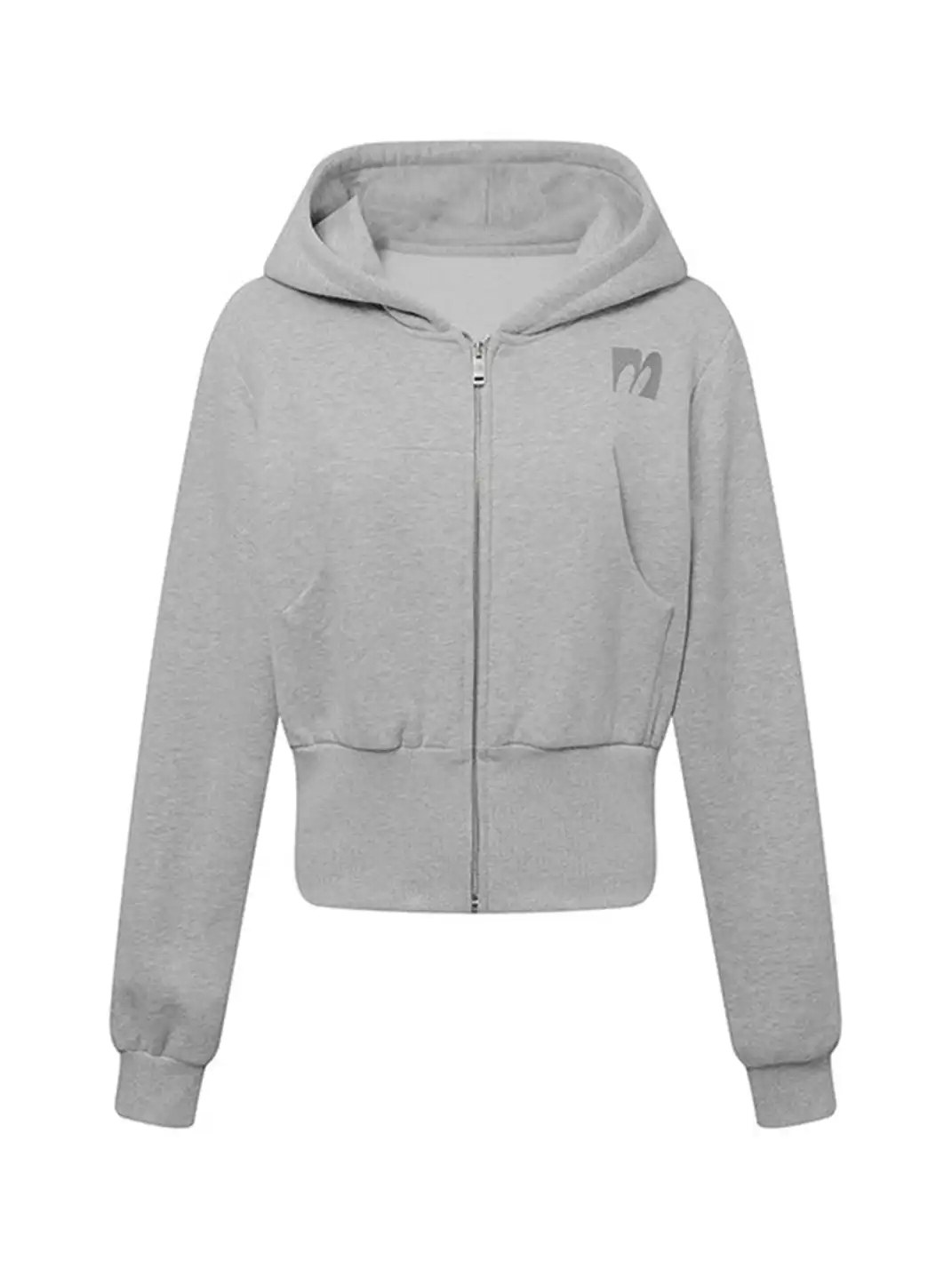 DeleteEX | Zippered Cropped Hoodie