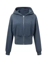 DeleteEX | Zippered Cropped Hoodie