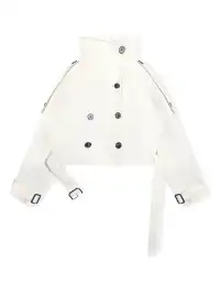 DeleteEX | Stand-up Collar Double-Breasted Short Jacket