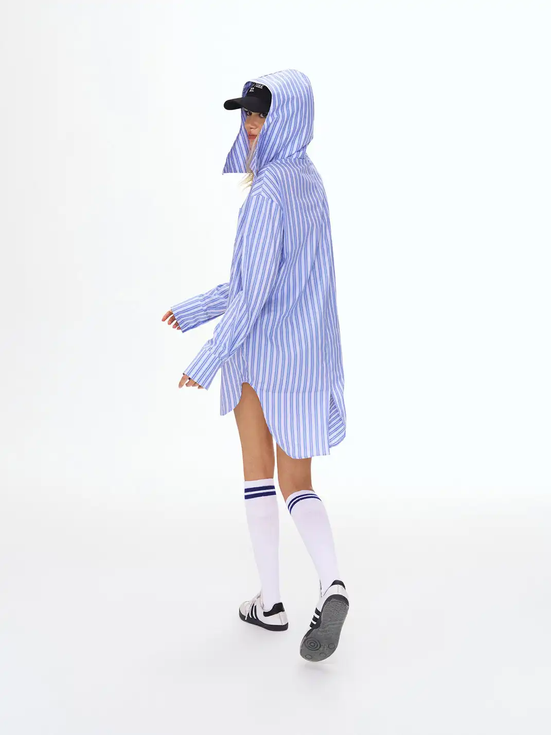 DeleteEX | Striped Shirt With Tie Print