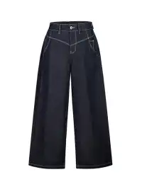 DeleteEX | Cut Silhouette Raw Denim Jeans