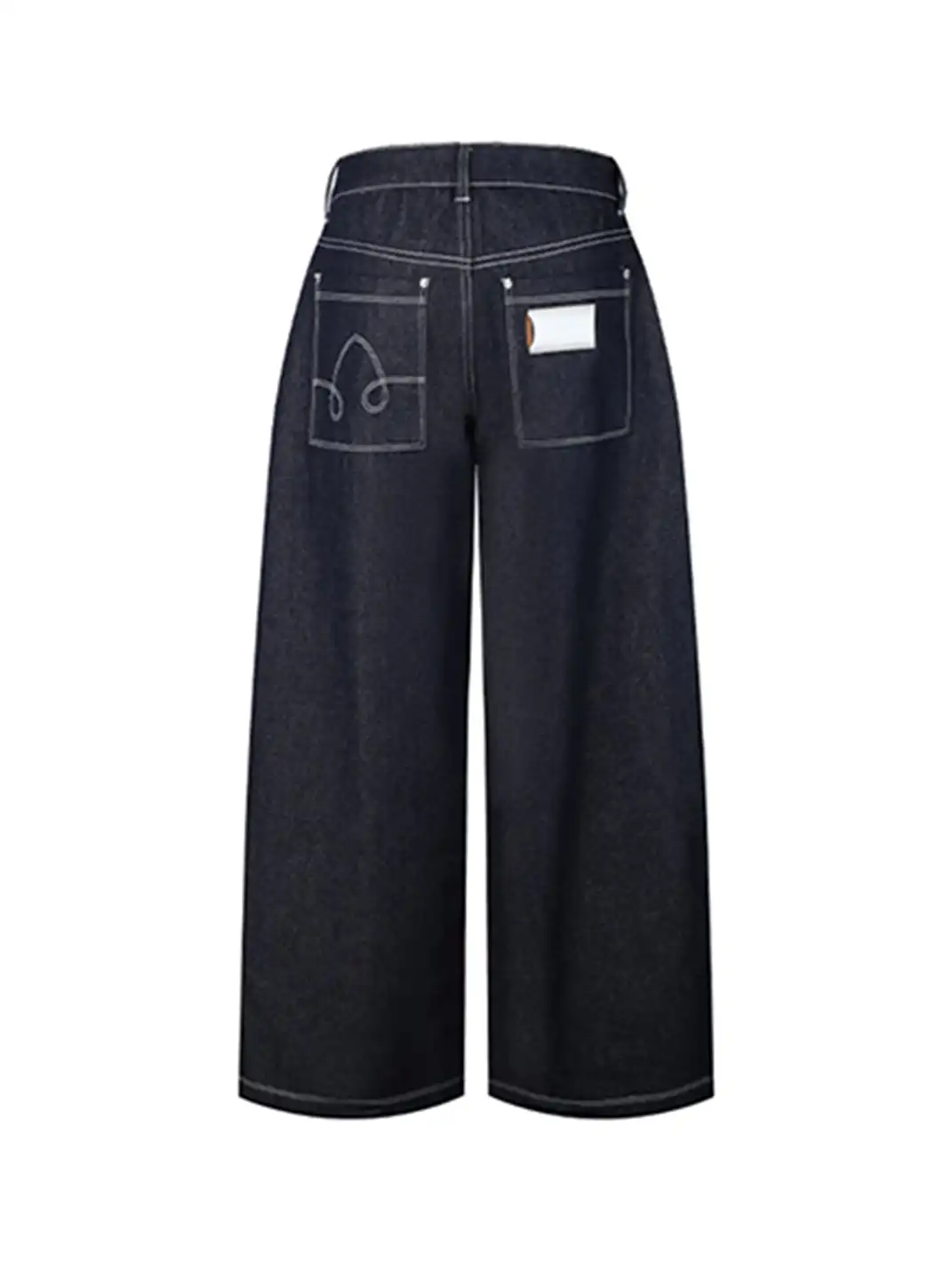 DeleteEX | Cut Silhouette Raw Denim Jeans