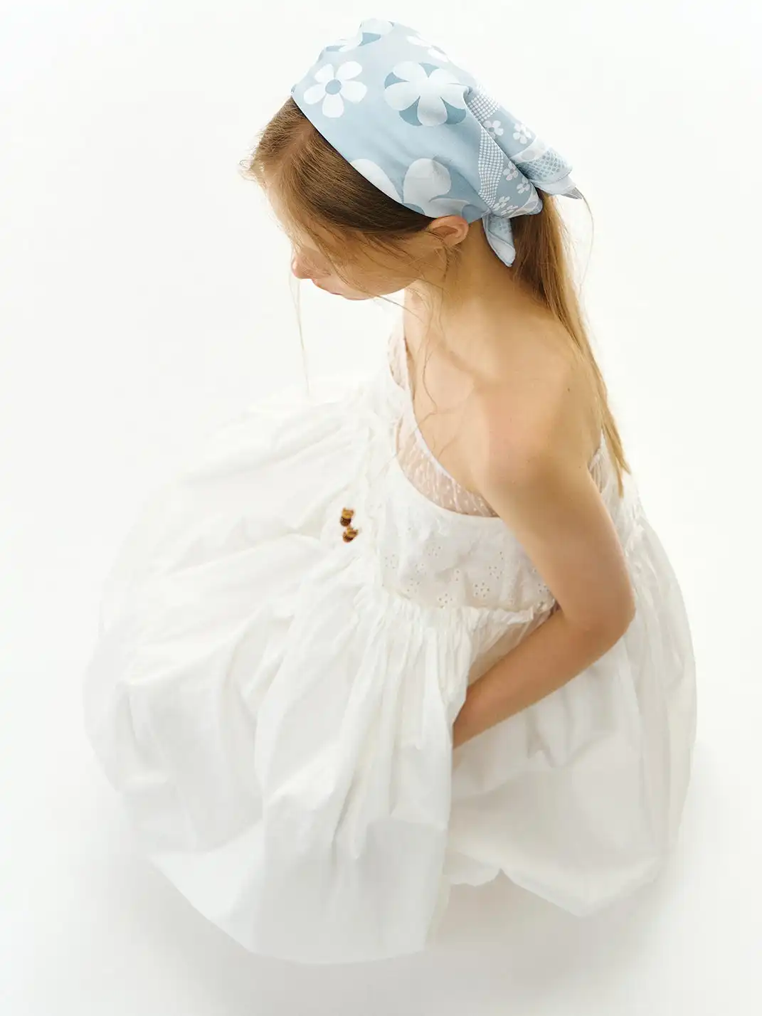 DeleteEX | Plaid Floral Headscarf