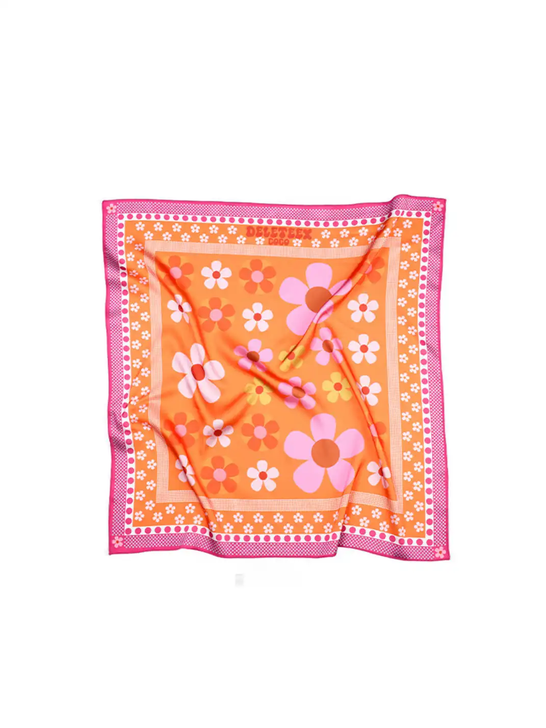 DeleteEX | Plaid Floral Headscarf
