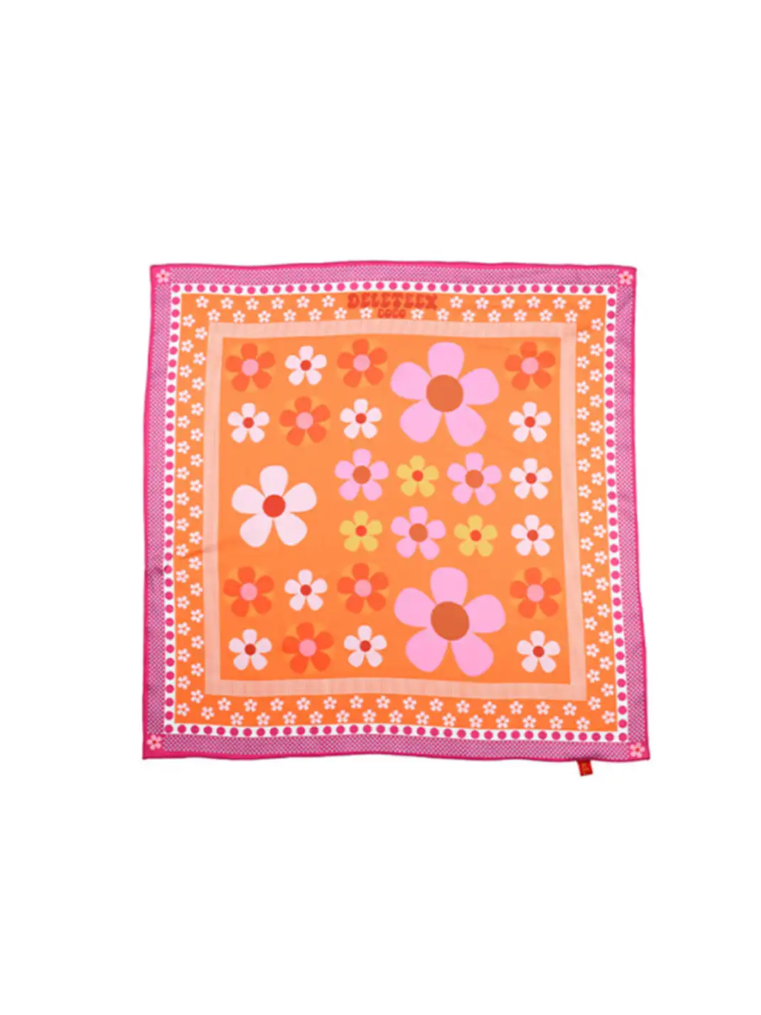 DeleteEX | Plaid Floral Headscarf