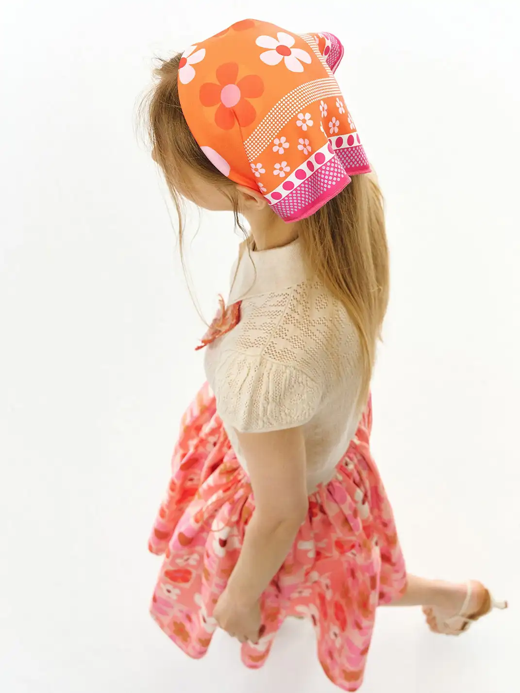 DeleteEX | Plaid Floral Headscarf