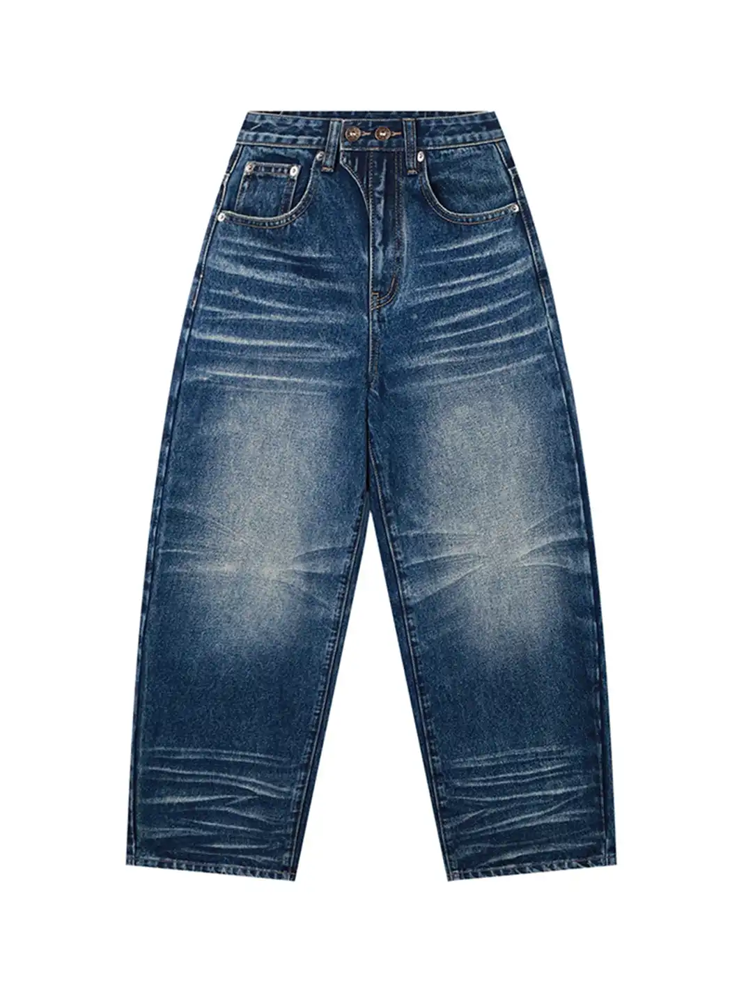 DeleteEX | Curved Washed Saucer Jeans