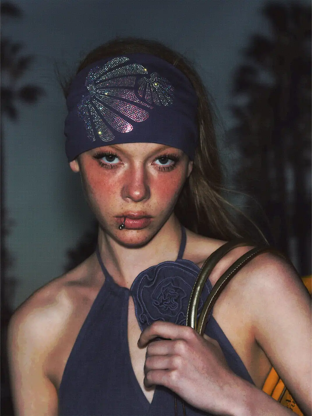 DeleteEX | Rhinestone Shell Headband