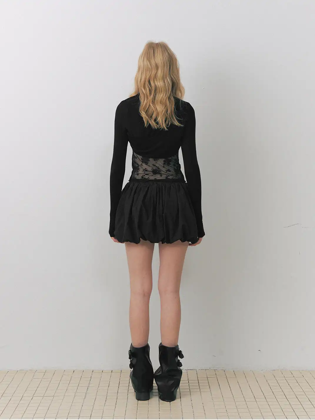 DeleteEX | Lace-Trimmed Shawl Top And Camisole Two-Piece Set