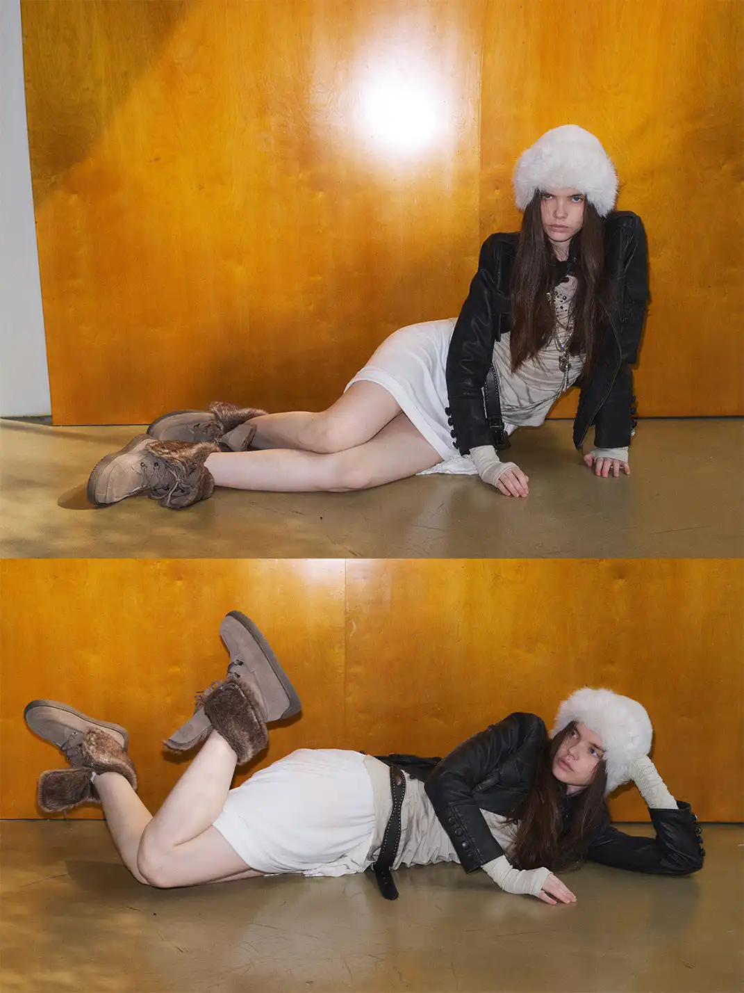 Mooreyu Atelier | Genuine Leather Suede Snow Boots
