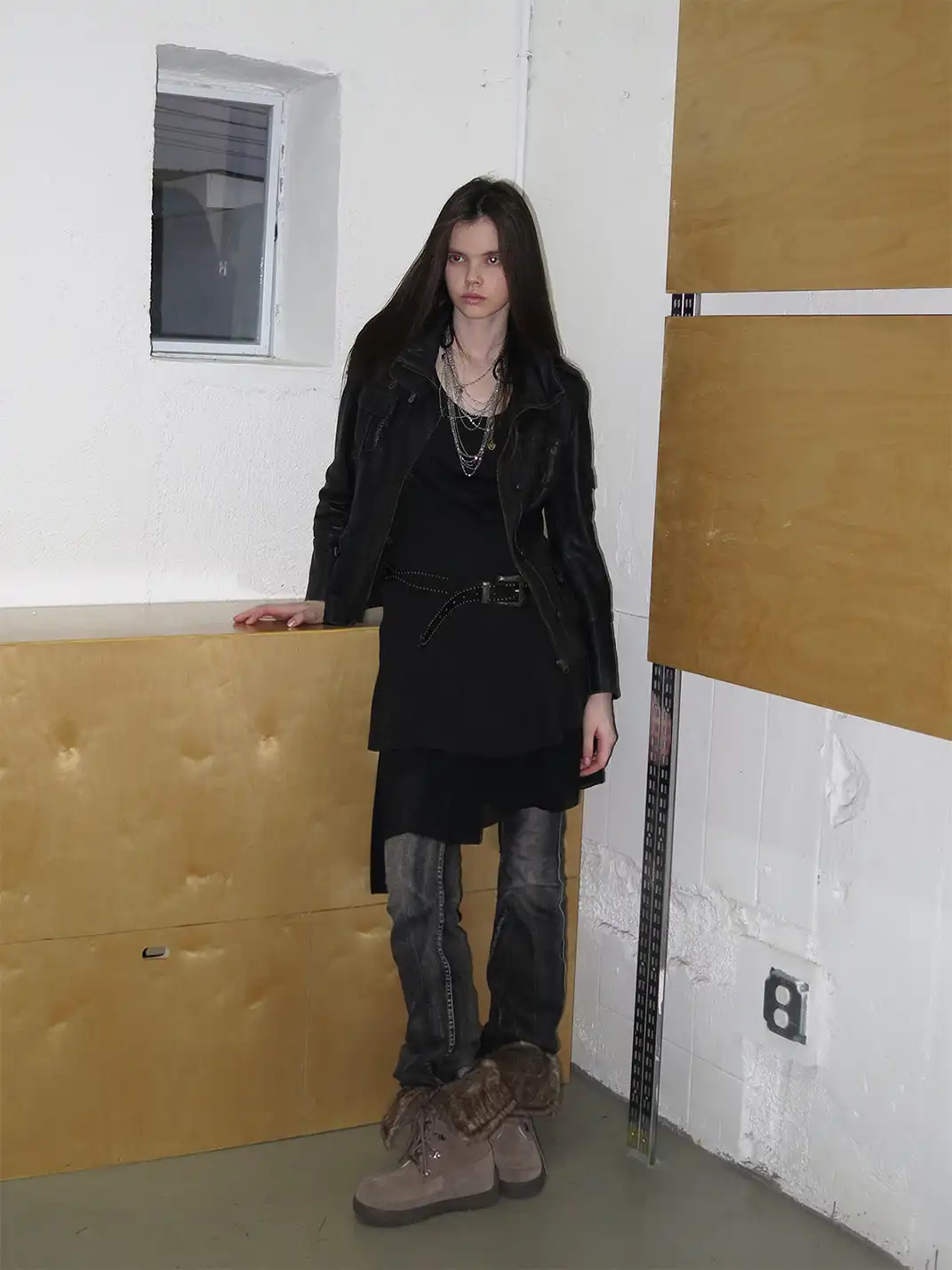 Mooreyu Atelier | Genuine Leather Suede Snow Boots