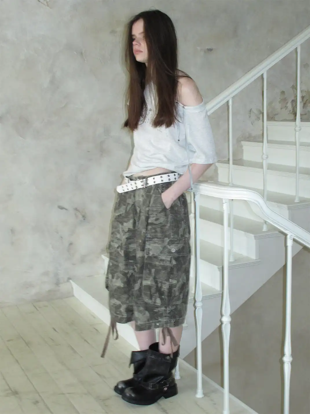 Mooreyu Atelier | Round-Toe Cowhide Short Riding Boots