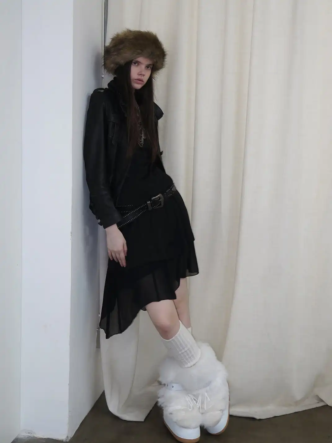 Mooreyu Atelier | Cowhide Fur Short Snow Boots