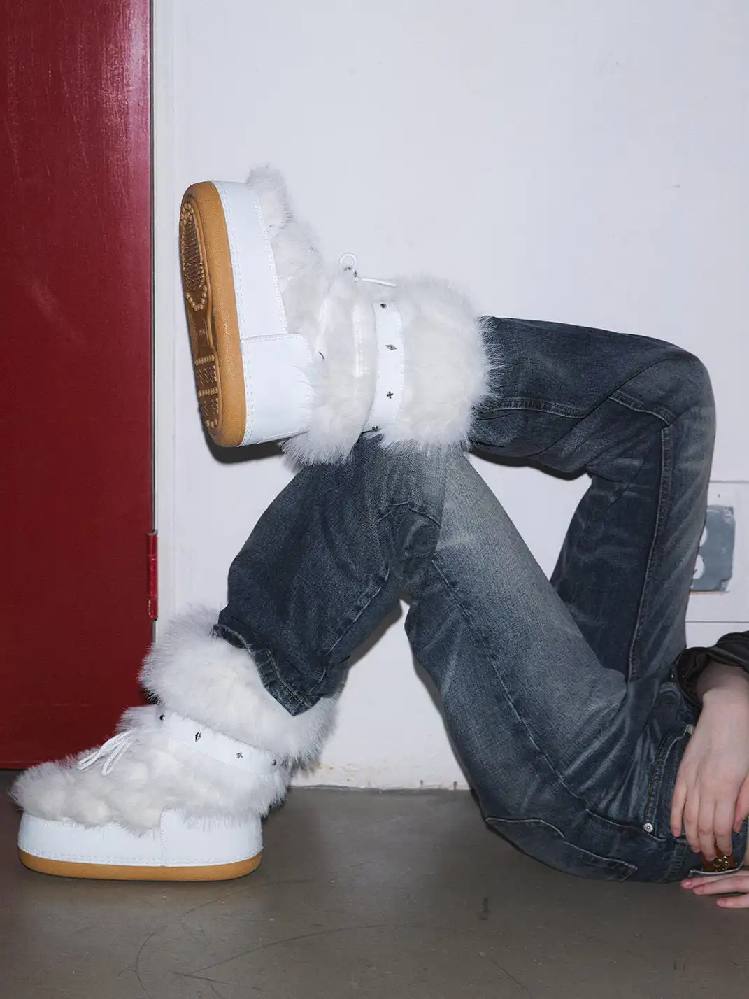 Mooreyu Atelier | Cowhide Fur Short Snow Boots