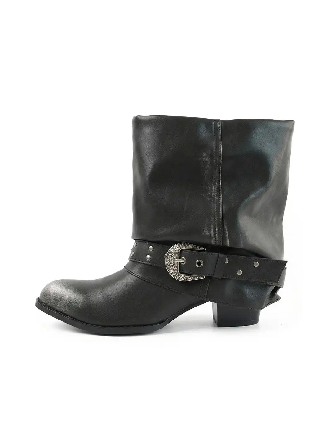 Mooreyu Atelier | Chunky Leather Pointed Ankle Boots