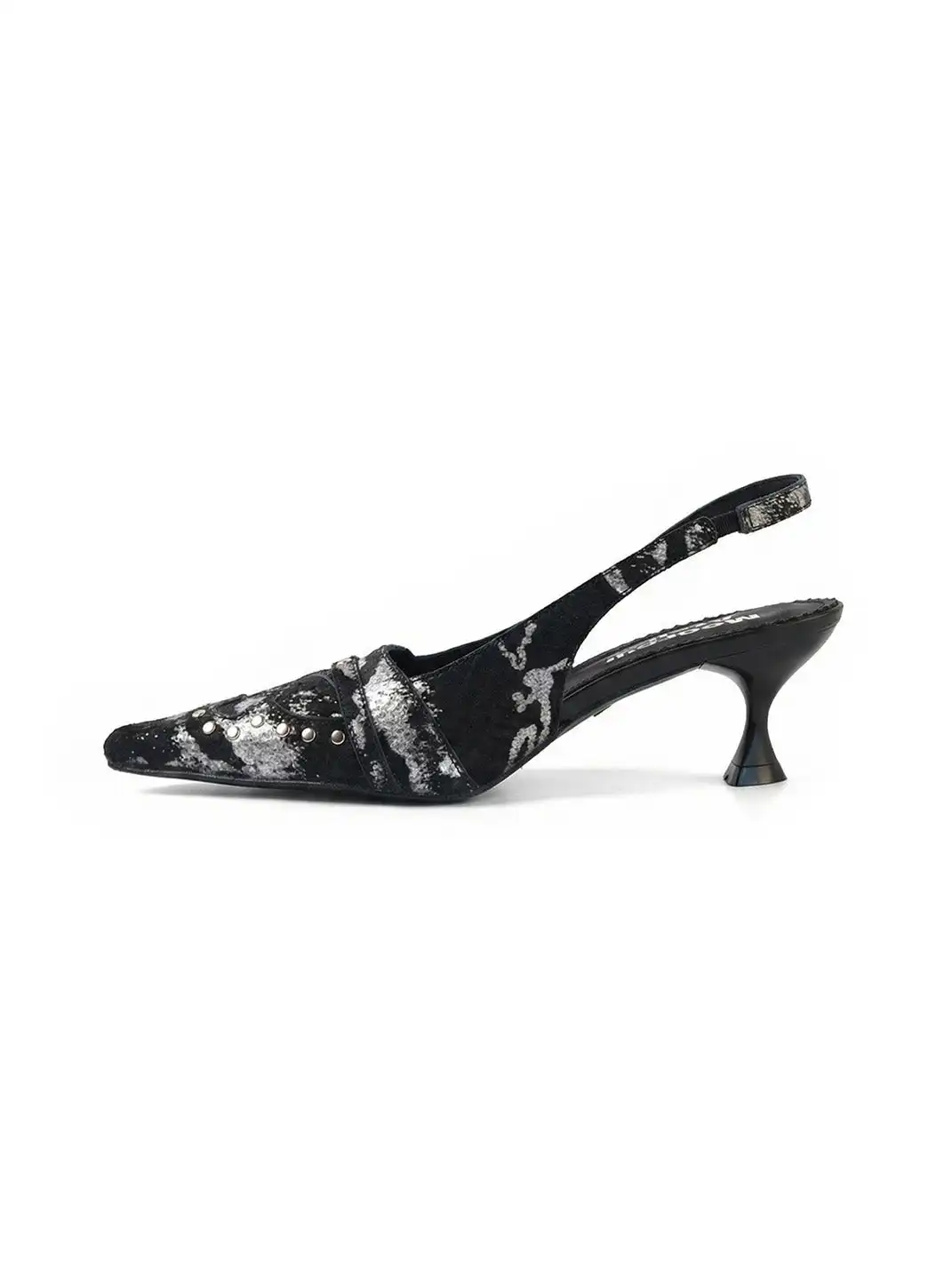 Mooreyu Atelier | Genuine Leather Horsehair Pointed High Heels