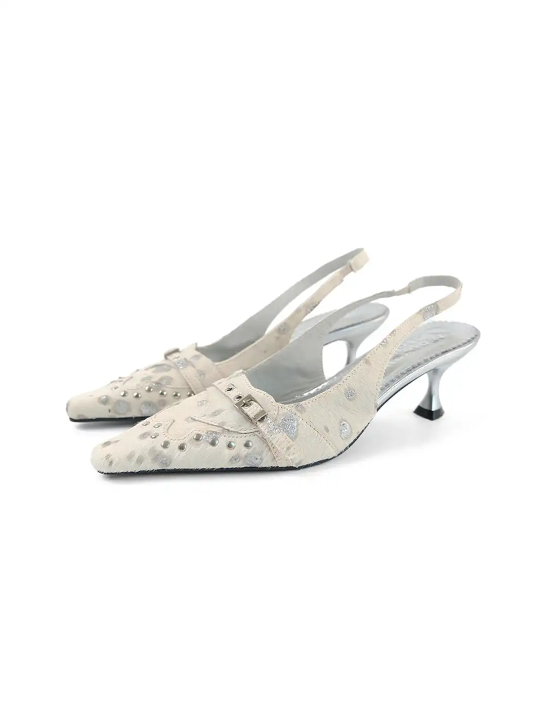 Mooreyu Atelier | Genuine Leather Horsehair Pointed High Heels