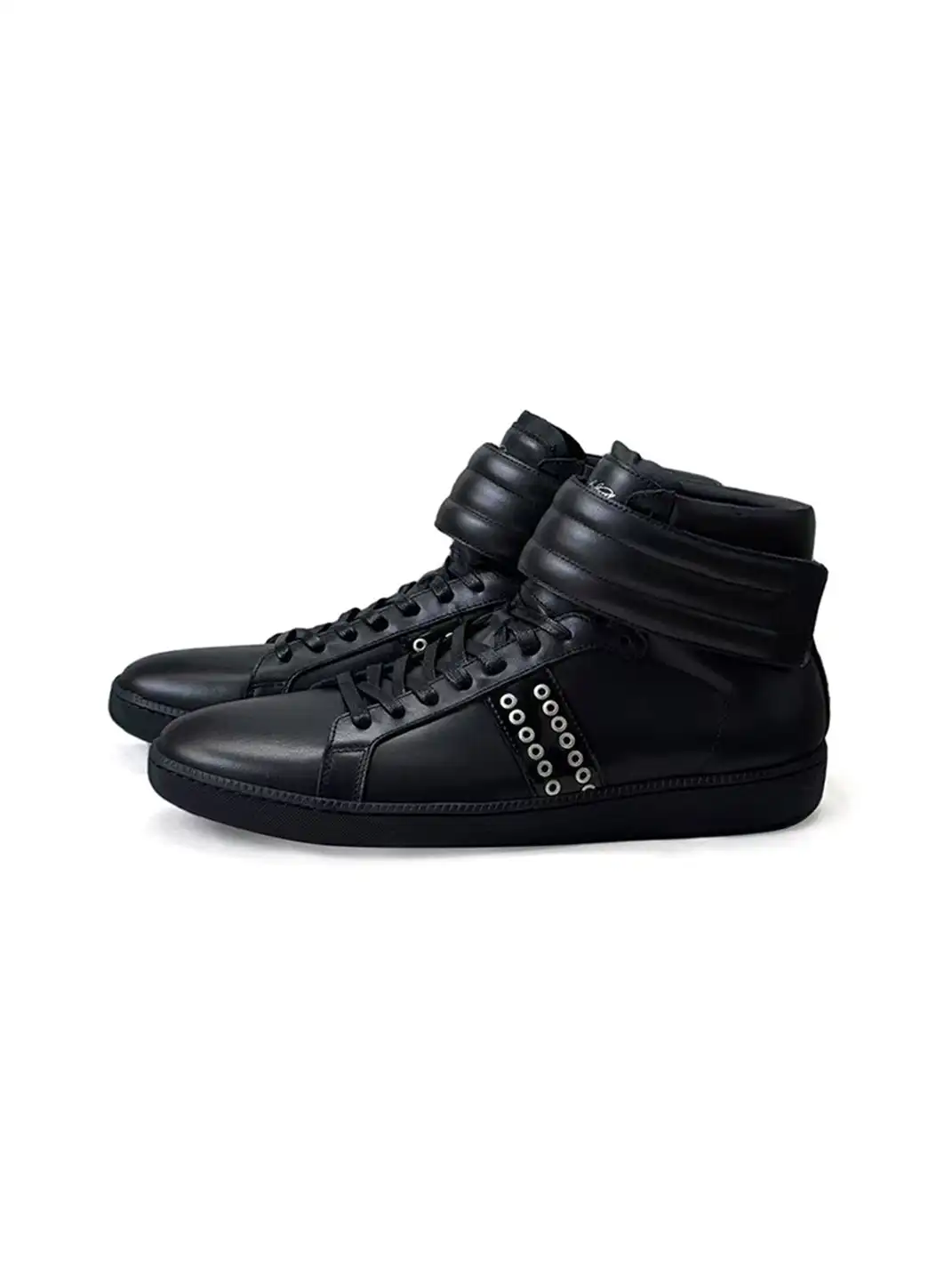 noEmosen | Top-Grain Cowhide Retro Studded Sneakers