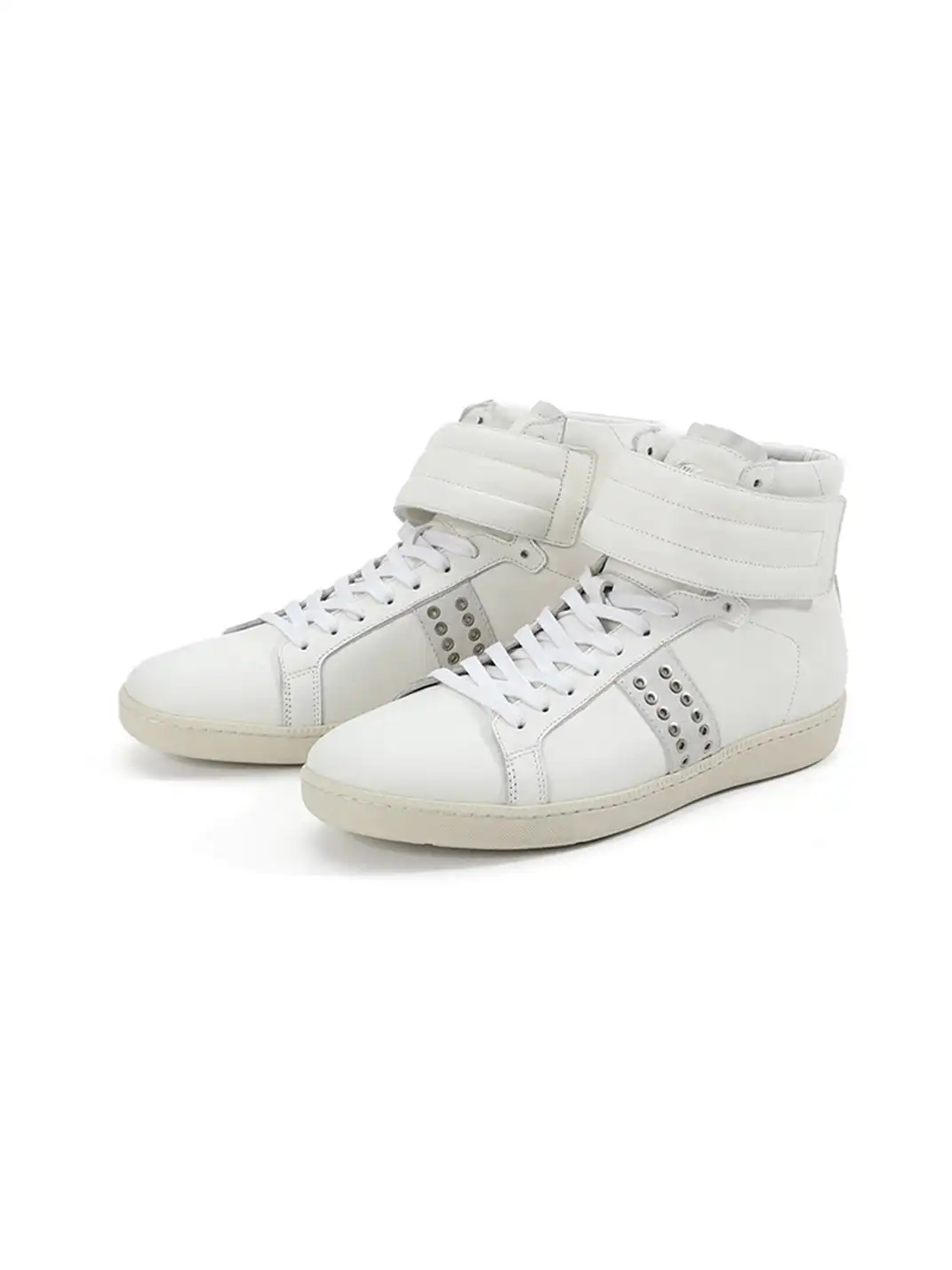 noEmosen | Top-Grain Cowhide Retro Studded Sneakers