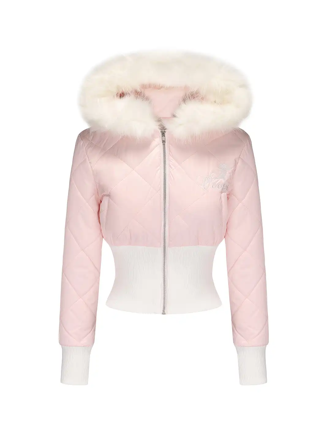Ooops333 | Wolf Ear Cotton Jacket and Pleated Skirt Set