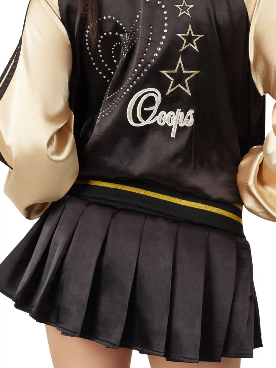 Ooops333 | Long Jacket + Pleated Skirt Set