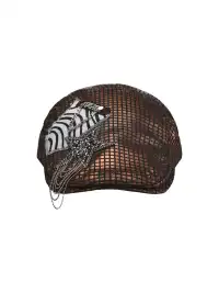 Ooops333 | Sequined Leopard Print Zebra Print Chain Beret