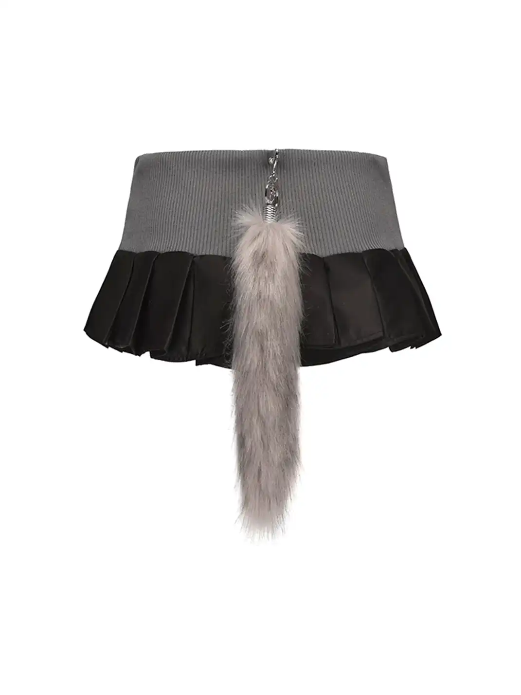 Ooops333 | Wolf Ear Jacket and Tail Pleated Skirt Set