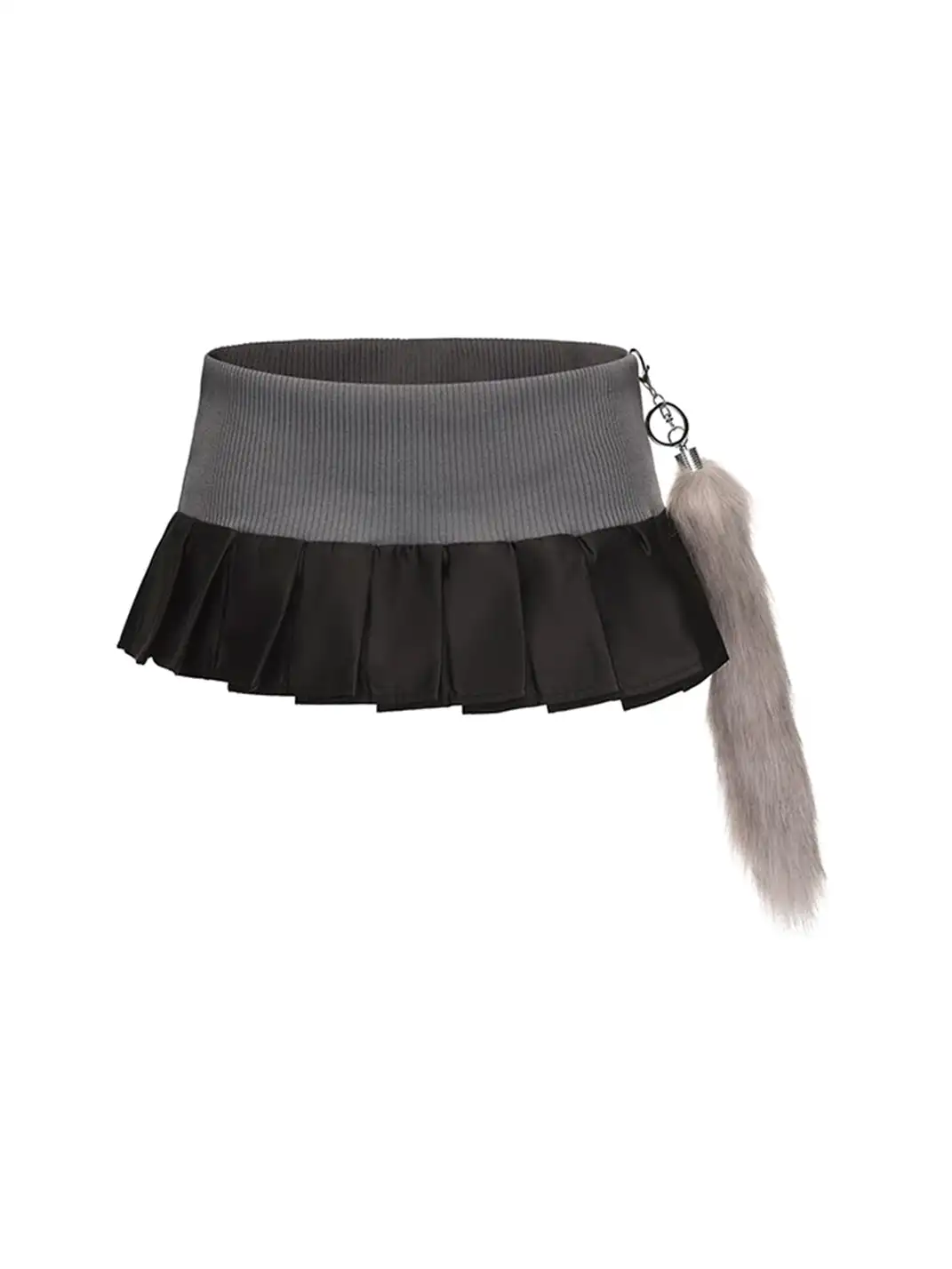 Ooops333 | Wolf Ear Jacket and Tail Pleated Skirt Set