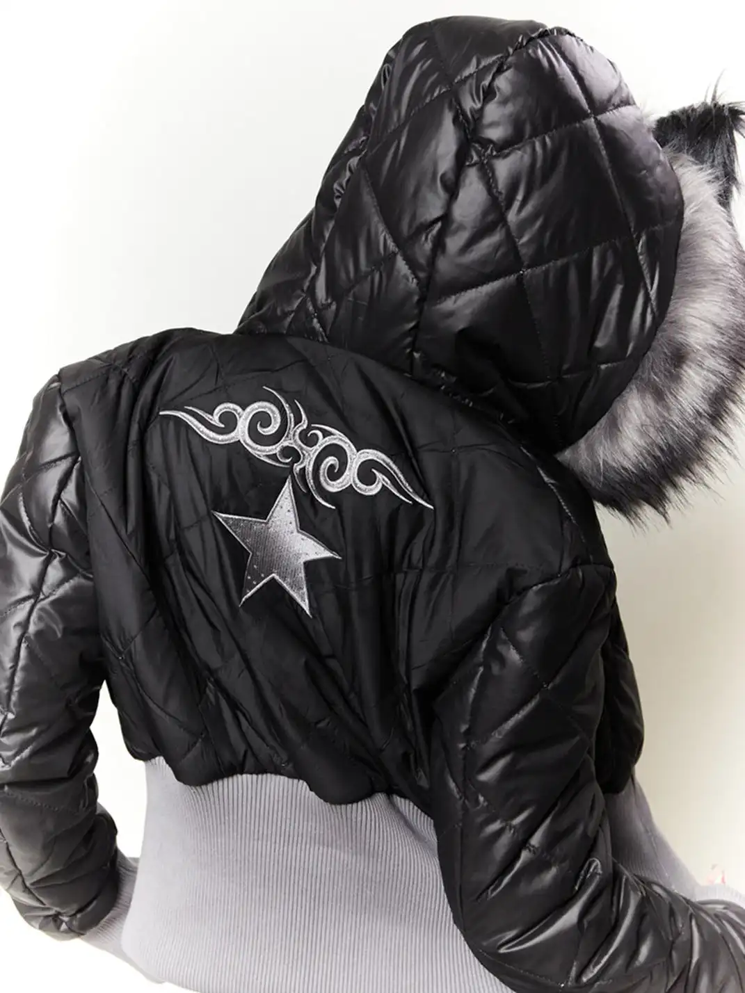 Ooops333 | Wolf Ear Jacket and Tail Pleated Skirt Set