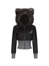 Ooops333 | Wolf Ear Jacket and Tail Pleated Skirt Set