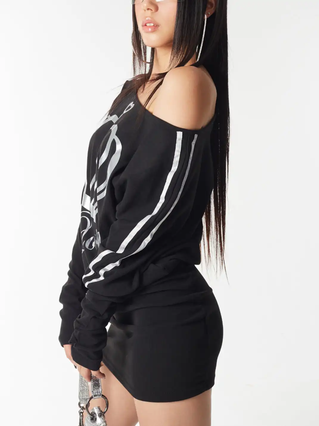 Ooops333 | Off-Shoulder Printed Bodycon Dress
