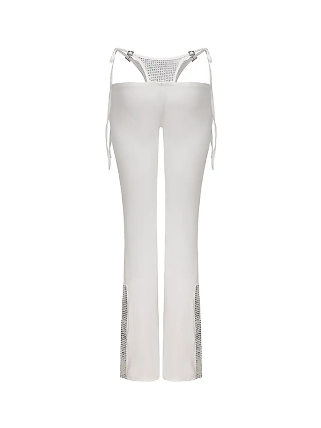 Ooops333 | Low-Rise Flared Pants With Laces