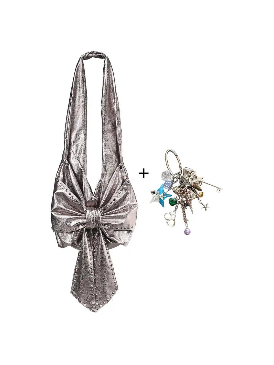 LIMBOWEB | Bow Crossbody Bag-Sliver