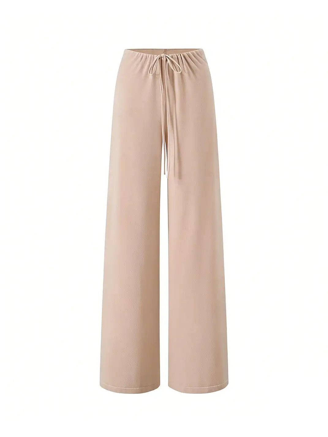 itsdinn | Lace-Up Straight-Leg Knit Trousers