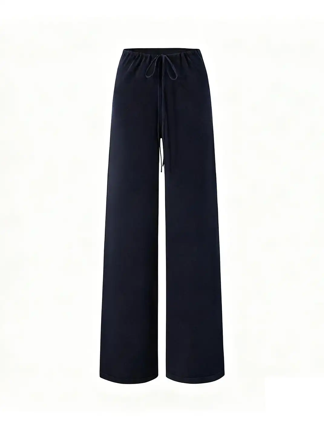 itsdinn | Lace-Up Straight-Leg Knit Trousers
