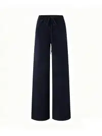 itsdinn | Lace-Up Straight-Leg Knit Trousers