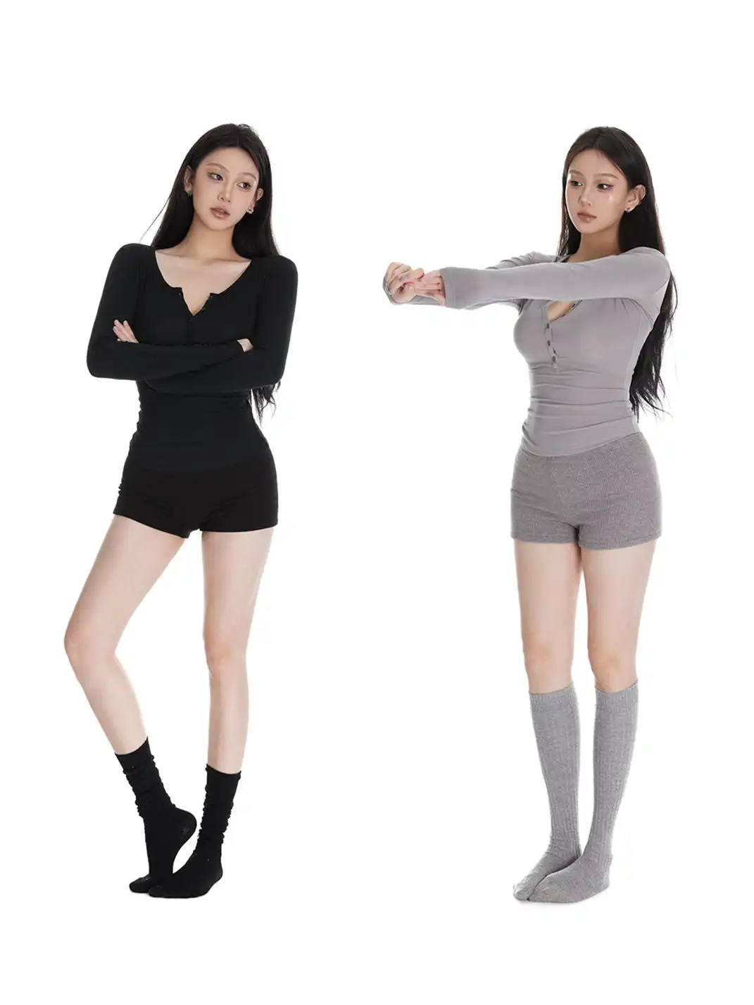 itsdinn | High-Waisted Bodycon Shorts