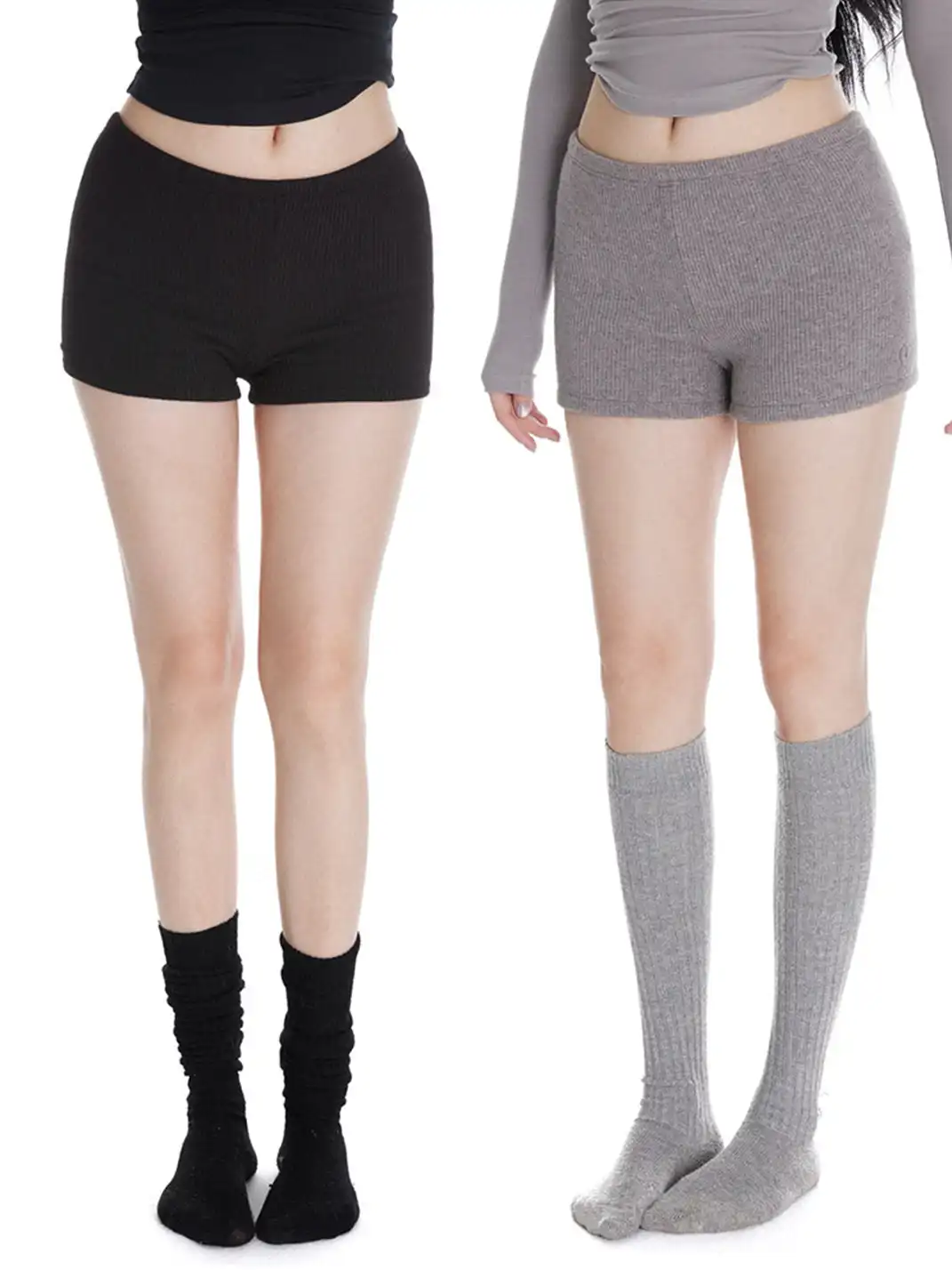 itsdinn | High-Waisted Bodycon Shorts