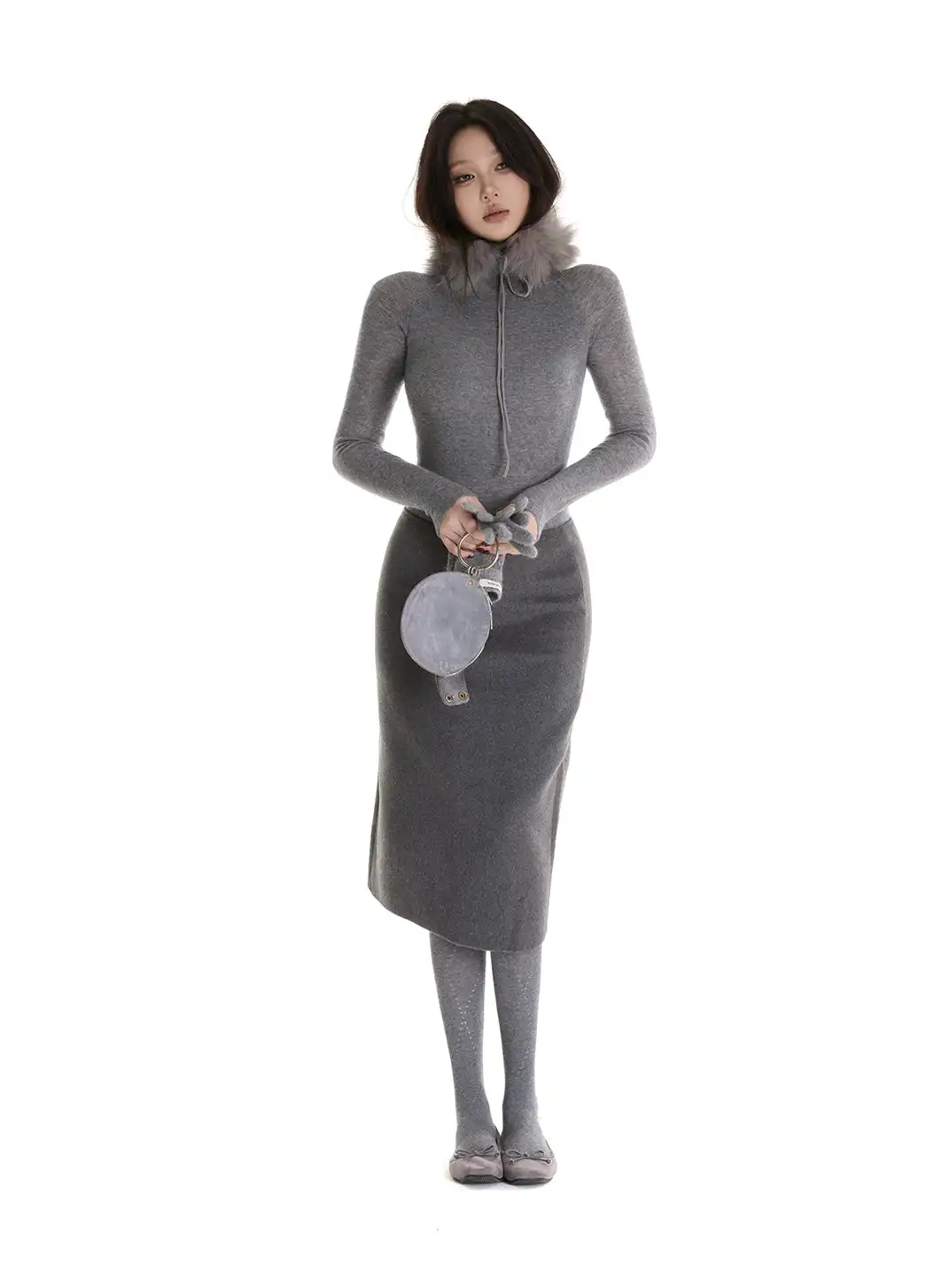 itsdinn | Wool Midi Skirt
