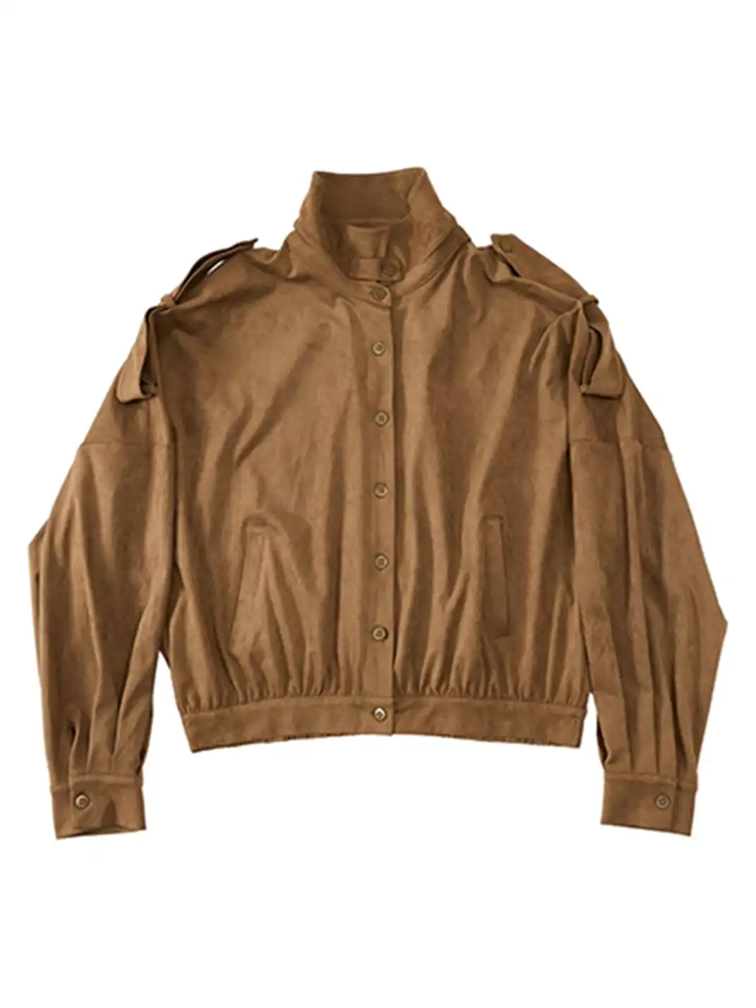 itsdinn | Suede Drop-Shoulder Jacket