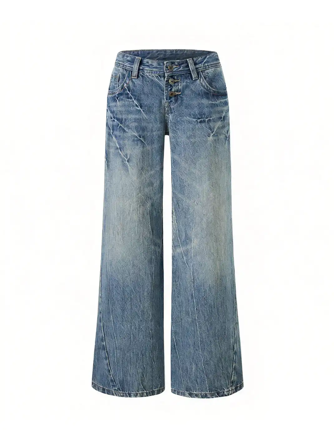 itsdinn | Retro Cropped Straight Leg Jeans