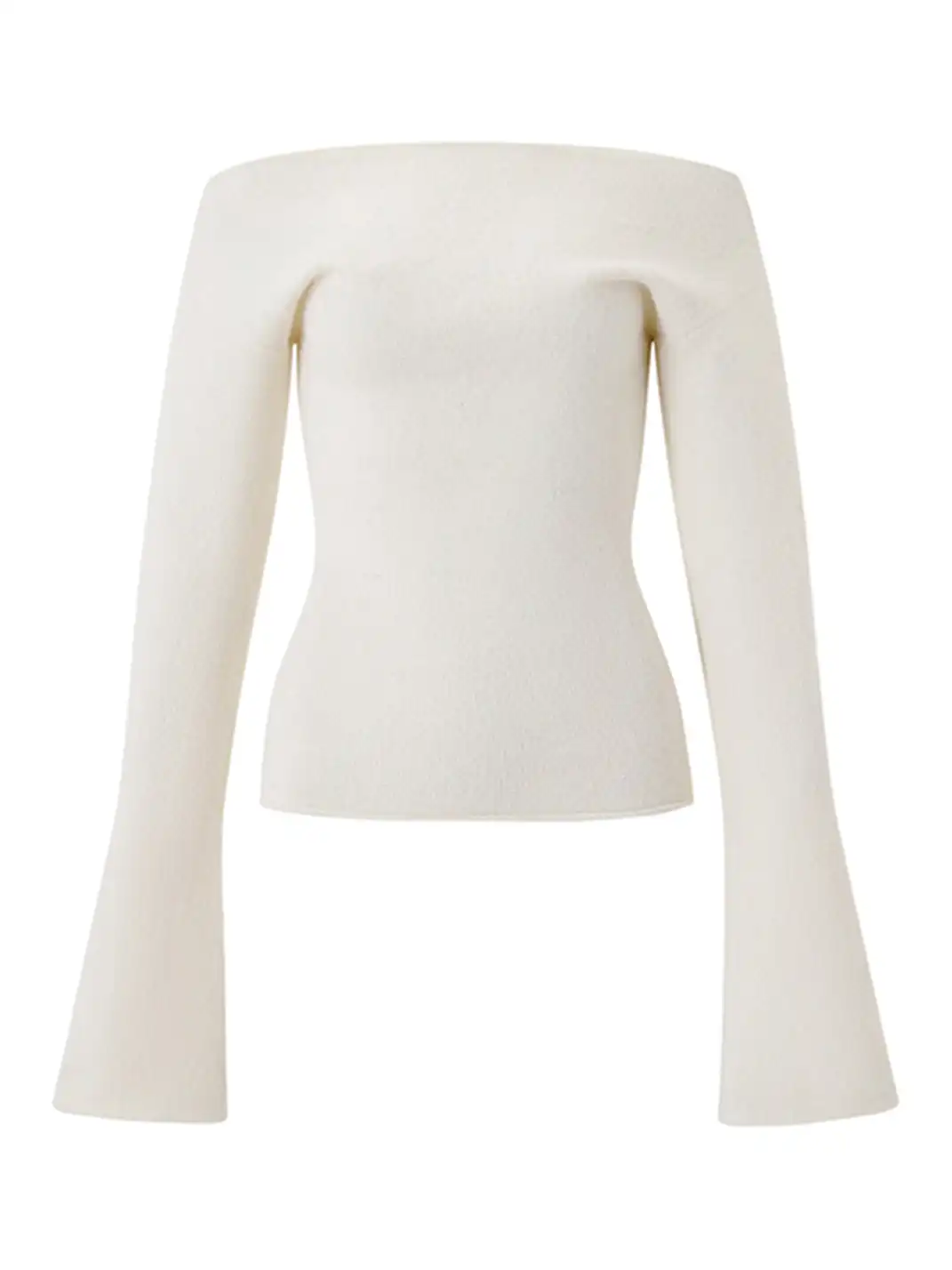itsdinn | Off-The-Shoulder Fitted Knit Top And Shorts Two-Piece Set