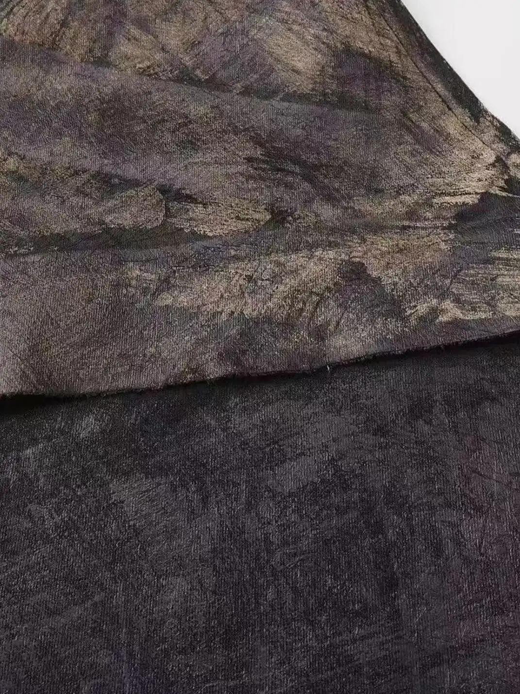 Disark | Pentagram Wax-Painted Patchwork Wide-Leg Pants