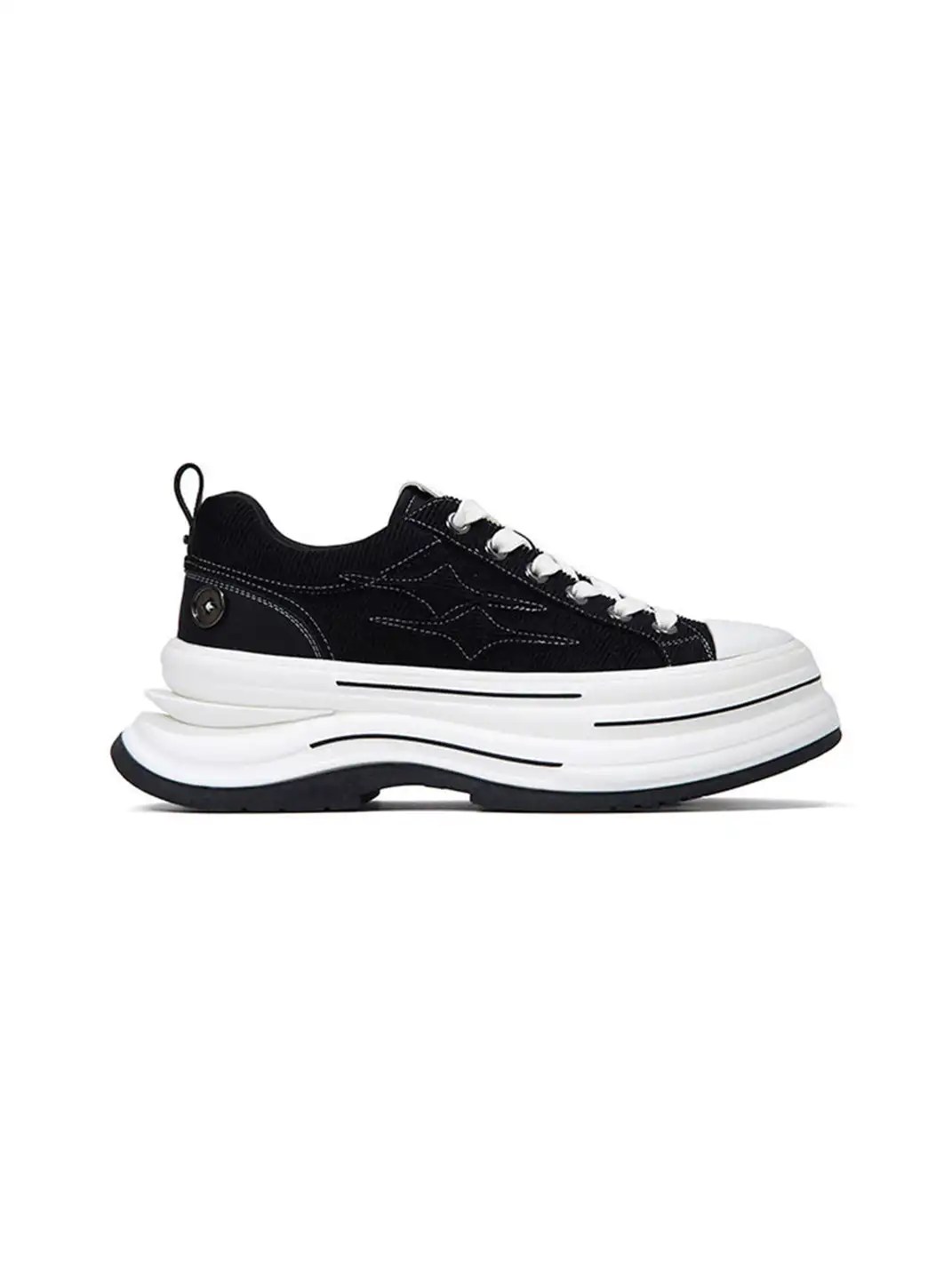KILLWINNER | 7cm Platform Canvas Shoes-Black