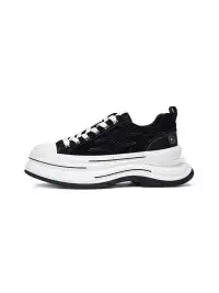 KILLWINNER | 7cm Platform Canvas Shoes-Black