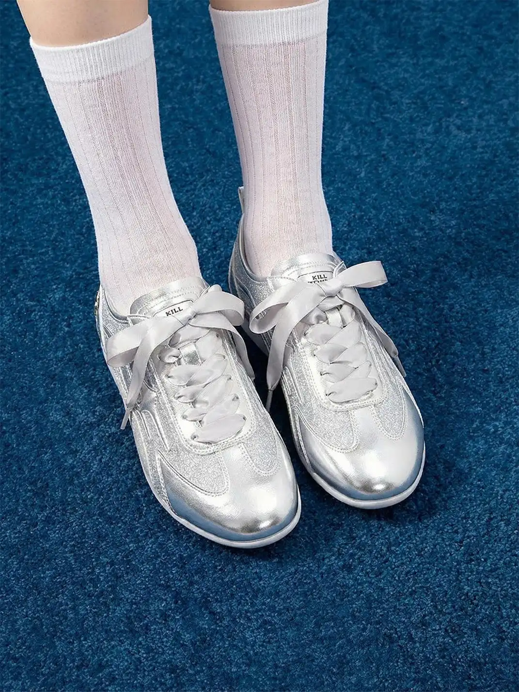 KILLWINNER | Lace-Up Athletic Training Shoes-Sliver